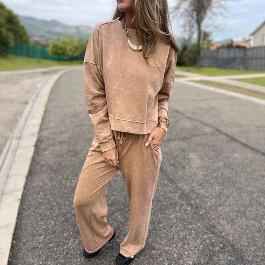 Damen Lässiger Sweatanzug im Vintage-Look R&B