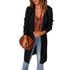 Damen Strickmantel mit offenen Vorderteilen und Taschen R&B