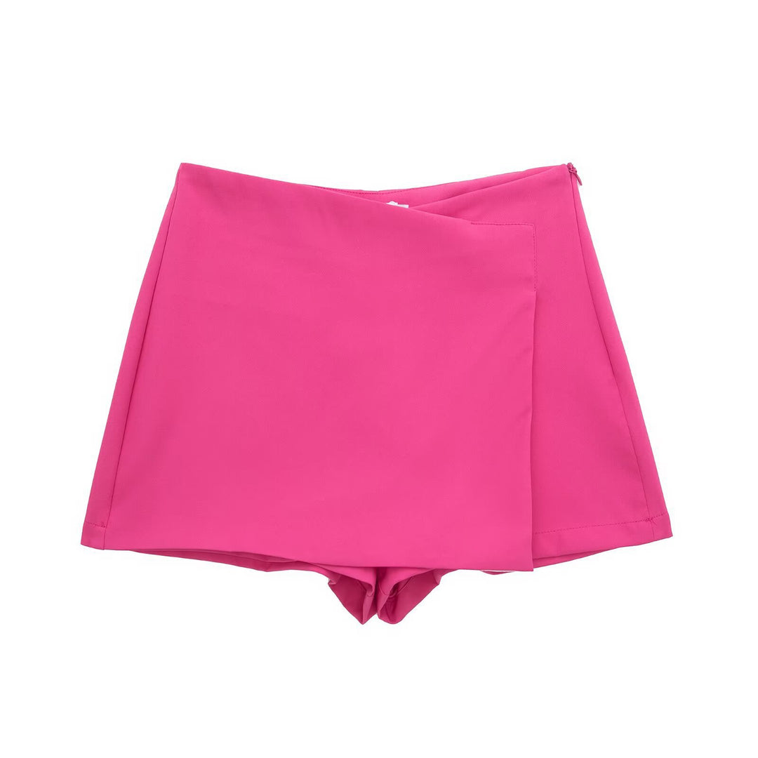 Damen sportliche Shorts mit elegantem Layering-Design R&B