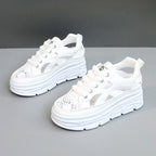 Damen Sneaker mit perforierter Mesh-Oberfläche und dämpfendem Sohlenprofil R&B
