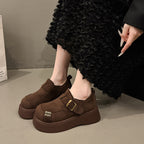 Damen Komfortable Clogs mit modischem Schnallenverschluss und dickem Futtermaterial R&B