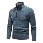 Herren modischer Rollkragenpullover mit Reißverschluss R&B