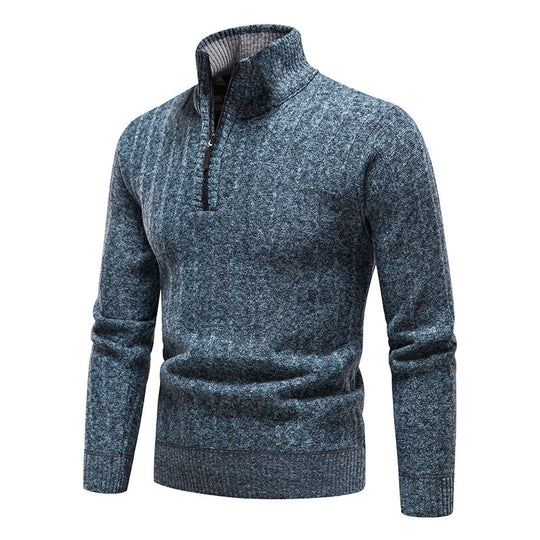 Herren modischer Rollkragenpullover mit Reißverschluss R&B