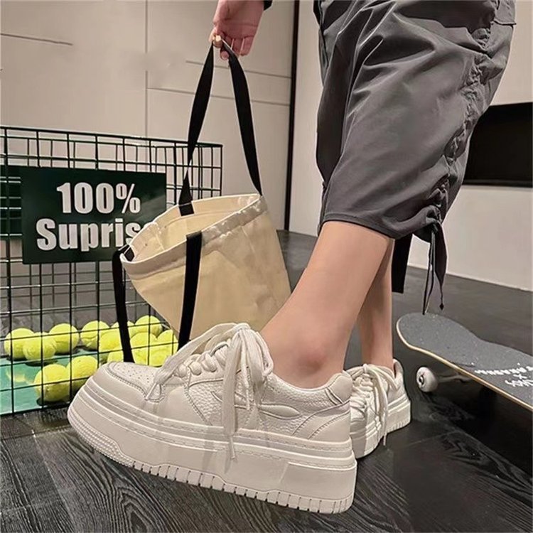 Damen modische Plateau-Sneaker mit trendigem Design und rutschfester Sohle R&B