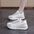 Damen Sportliche Sneakers mit stabiler Sohle und atmungsaktiver Obermaterialstruktur R&B