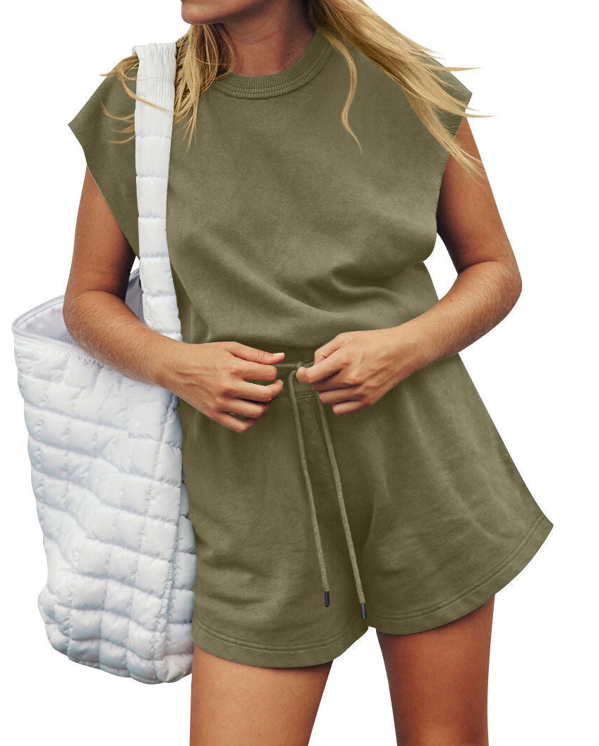 Damen Sportliches Kurzarm-Outfit R&B