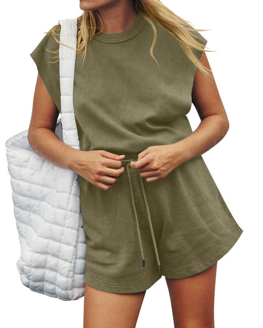Damen Sportliches Kurzarm-Outfit R&B