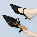 Damen Elegante Slingback-Pumps mit funkelnden Glitzerakzenten R&B
