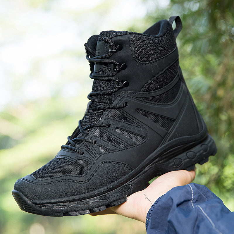 Herren Outdoor-Tactical Boots mit robuster Konstruktion und hohem Knöchelstütz R&B