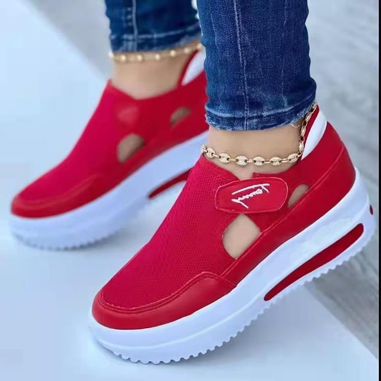 Damen atmungsaktive Sneaker mit luftigen Einsätzen R&B