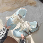 Damen Komfortable Sneaker mit eleganten Perlenapplikationen und atmungsaktiver Oberkante R&B
