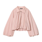 Damen modische Blousonjacke mit voluminösen Ärmeln und Reißverschluss R&B
