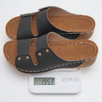 Damen Komfortable Riemen-Sandalen mit anatomischer Fußbettung und modischen Akzenten R&B