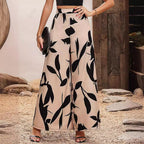 Damen Hochtaillierte Sommerhose mit floralem Druck R&B