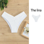 Damen Hoch taillierter Slip mit trendiger V-Form R&B