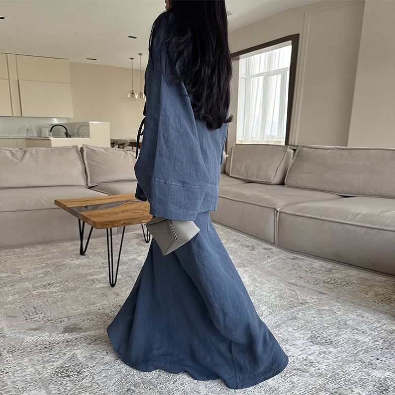 Damen lässiger Kimono Anzug R&B