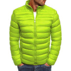 Herren modische Steppjacke mit hohem Kragen und seitlichen Reißverschlusstaschen R&B