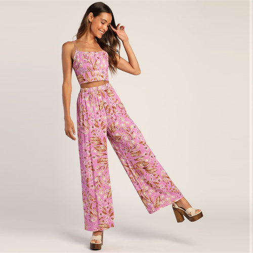 Damen luftiges Sommeroutfit mit floralem Print R&B