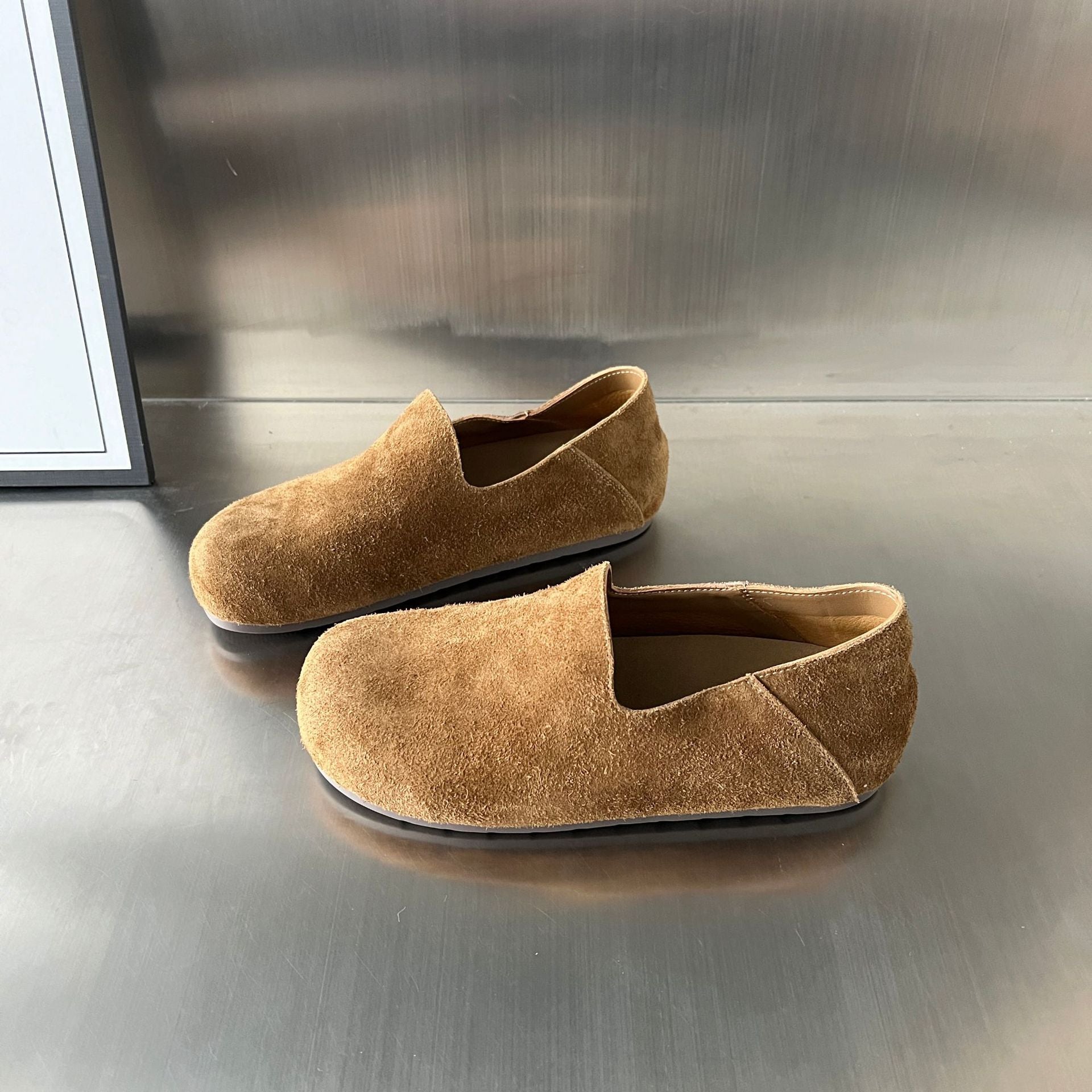 Damen Elegante und komfortable Mokassins aus hochwertigem Wildleder R&B