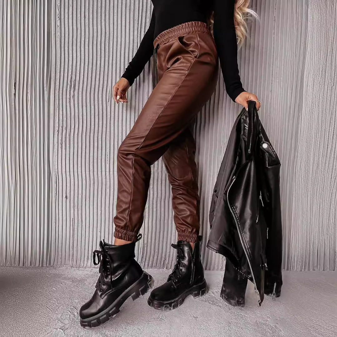 Damen Lässiges Oversized-Hemd mit Jogginghose Set R&B