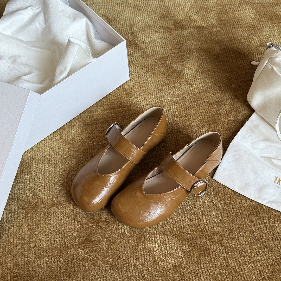 Damen elegante Ballerinas mit verstellbarem Riemen R&B