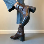 Damen Stiefeletten mit hohem Blockabsatz und eleganter Silhouette R&B