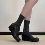 Damen elegante und stilvolle Riemchen-Schuh mit dekorativem Schnallenverschluss R&B