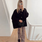 Damen Strickjacke mit oversized Schnitt und eleganten Knopfdetails R&B