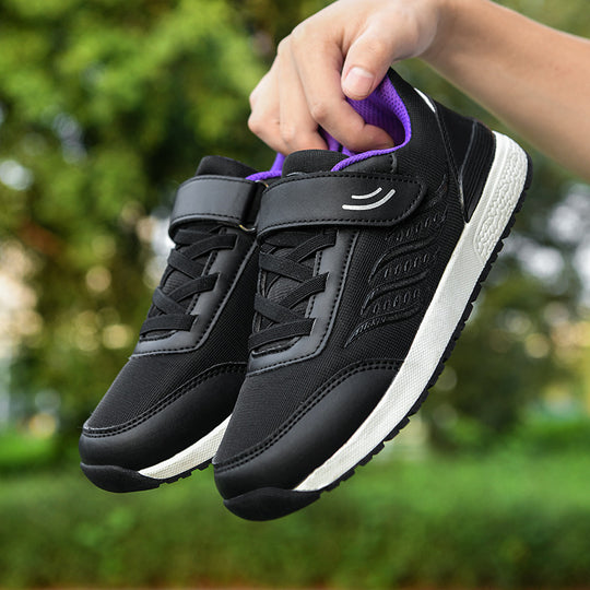 Damen Sportliche Sneakers mit verstellbarem Klettverschluss und atmungsaktiver Oberflächenstruktur R&B