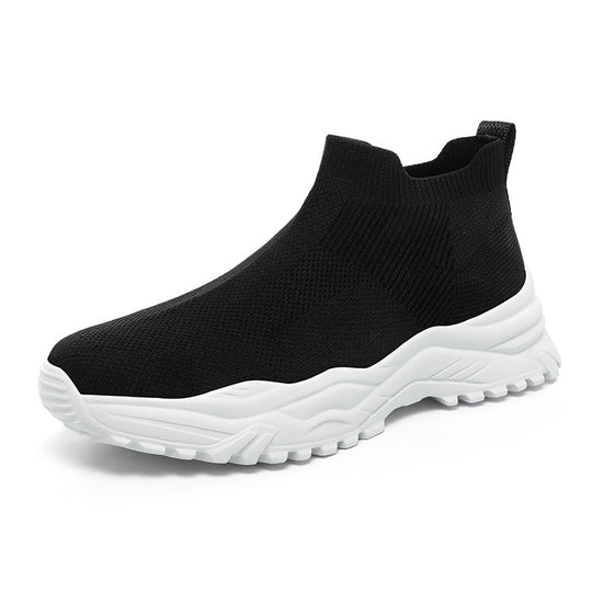 Damen Strick-Sneaker mit atmungsaktiver Sohle und rutschfester Laufsohle R&B
