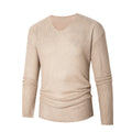 Herren eleganter V-Ausschnitt Pullover aus atmungsaktiver Baumwolle