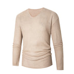 Herren eleganter V-Ausschnitt Pullover aus atmungsaktiver Baumwolle