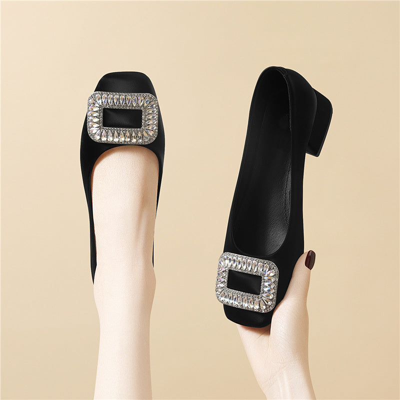 Damen Elegante Slingback Heels mit funkelndem Schmuckdetail R&B