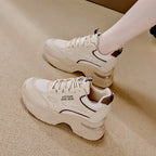 Damen Sportliche Chunky Sneakers mit atmungsaktivem Mesh-Obermaterial und dämpfender Sohle R&B