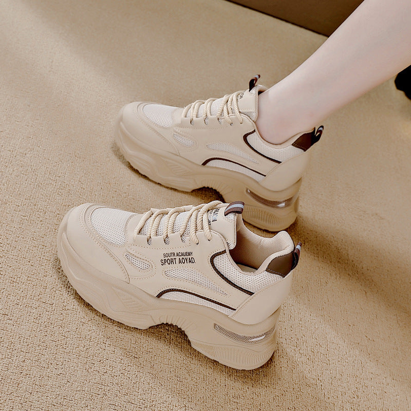 Damen Sportliche Chunky Sneakers mit atmungsaktivem Mesh-Obermaterial und dämpfender Sohle R&B