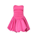 Damen verspieltes Trägerkleid mit voluminösem Rock R&B