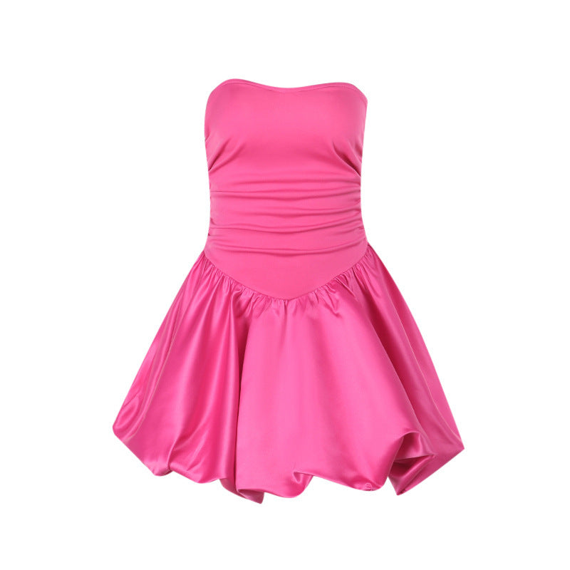 Damen verspieltes Trägerkleid mit voluminösem Rock R&B
