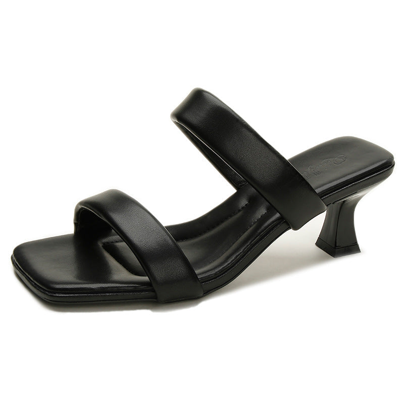 Damen modische Sandalen mit elegantem Blockabsatz und verstellbaren Riemen