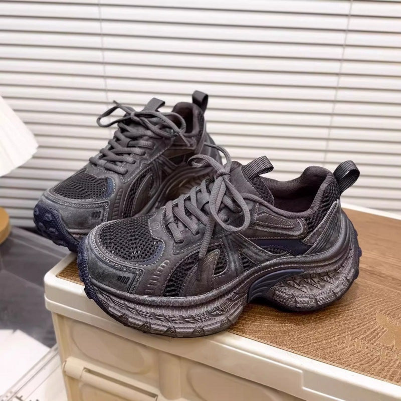 Damen Sportliche Lauf- und Freizeitschuhe mit atmungsaktiver Obermaterialstruktur und dämpfender Sohle R&B