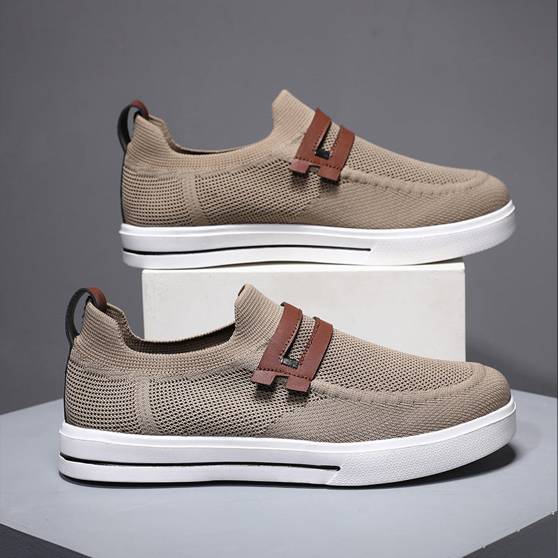 Damen Bequeme Slip-On Sneakers mit atmungsaktivem Mesh-Obermaterial und rutschfester Sohle R&B
