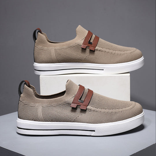 Damen Bequeme Slip-On Sneakers mit atmungsaktivem Mesh-Obermaterial und rutschfester Sohle R&B