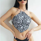 Damen Bustier-Bikinioberteil mit asymmetrischem Schnitt R&B