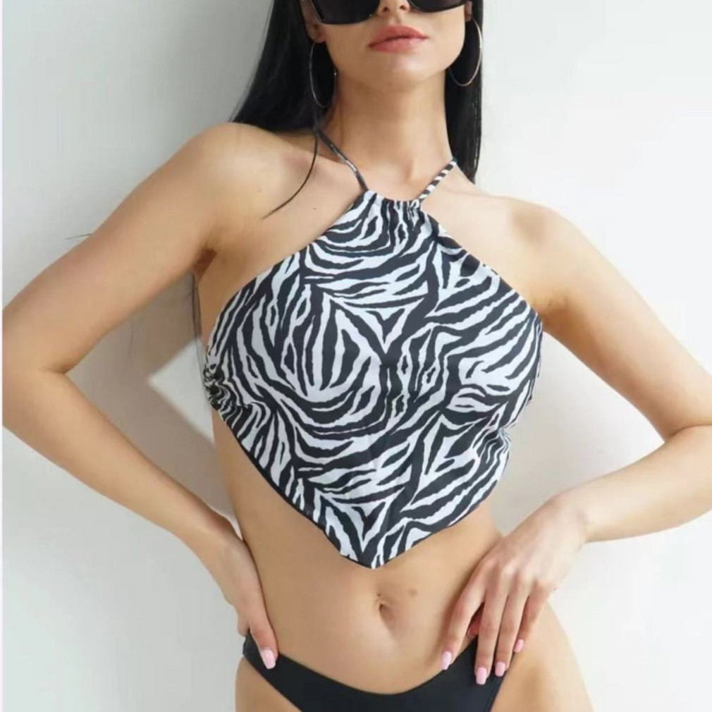 Damen Bustier-Bikinioberteil mit asymmetrischem Schnitt R&B