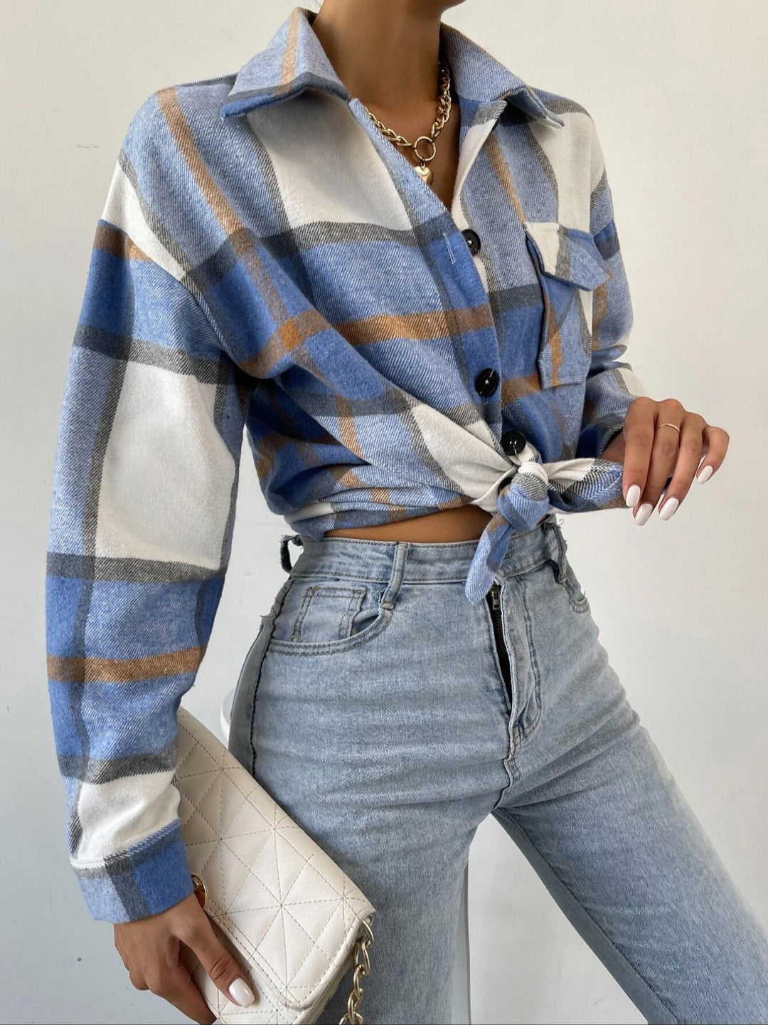Damen Karierte Holzfällerjacke R&B