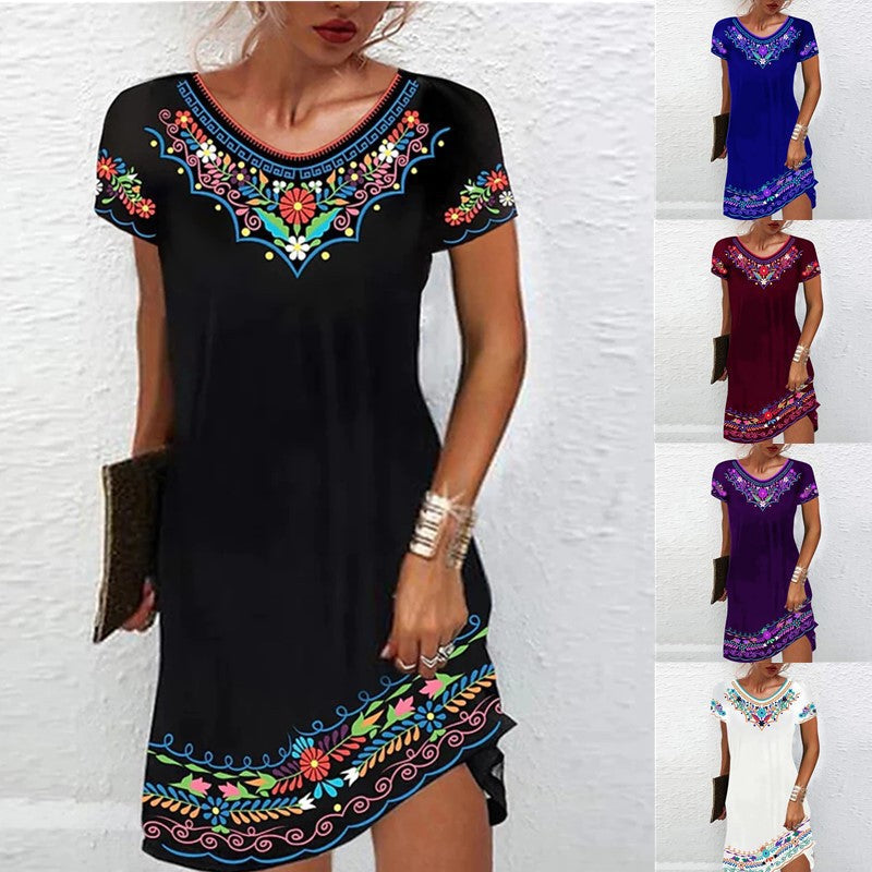 Damen Verspieltes Sommerkleid mit Blumenmuster R&B