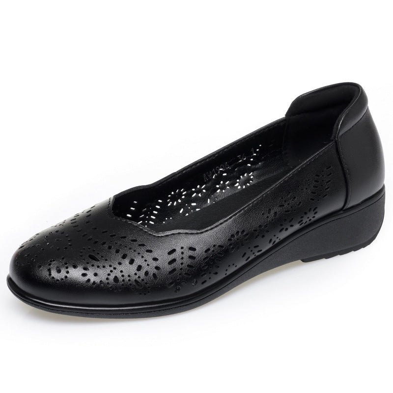 Damen Komfortable Ballerinas mit elegante Perforation R&B