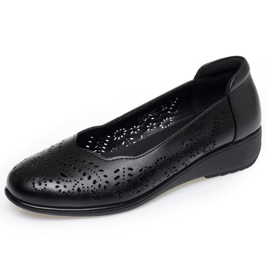 Damen Komfortable Ballerinas mit elegante Perforation R&B