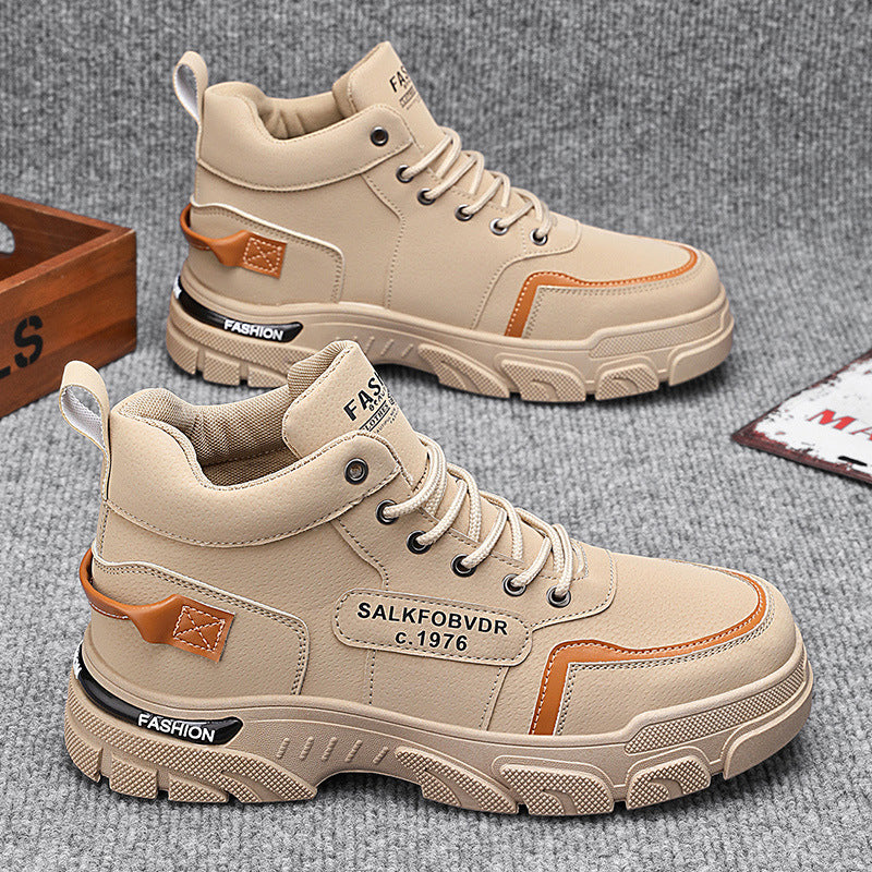 Herren hochgeschnittene modische Sneakers mit rutschfester Sohle und atmungsaktivem Obermaterial R&B