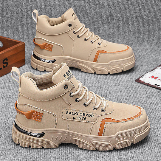 Herren hochgeschnittene modische Sneakers mit rutschfester Sohle und atmungsaktivem Obermaterial R&B
