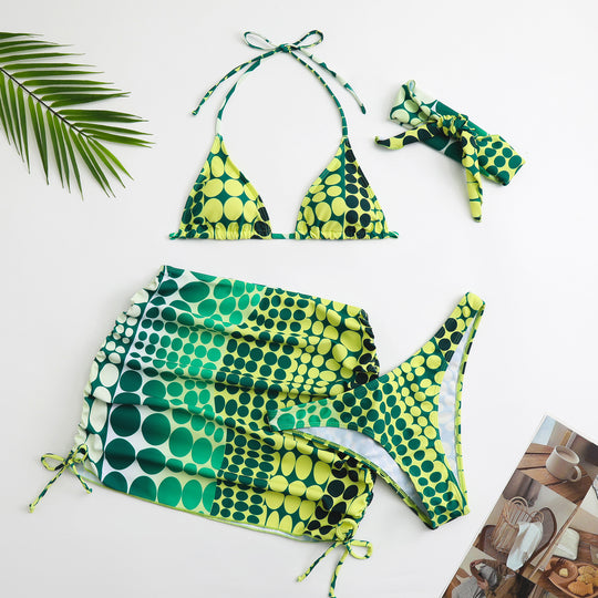 Damen Triangel-Bikini mit Rock R&B